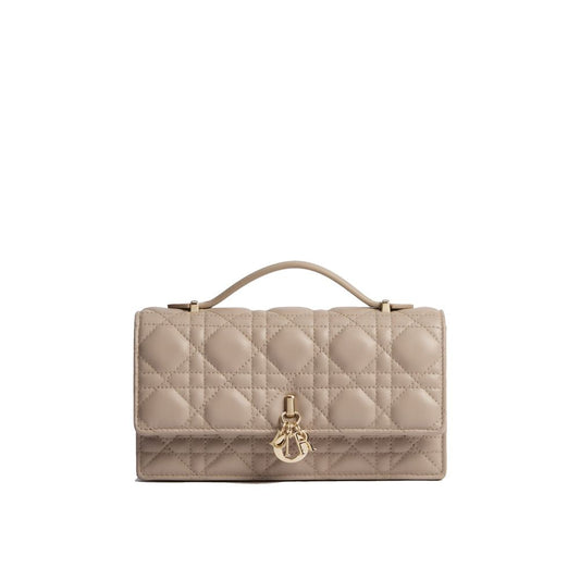 Dior Beige Leather Clutch Bag