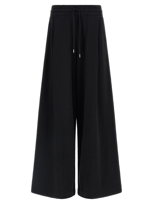 Dries Van Noten Black Cotton Athletic Pants