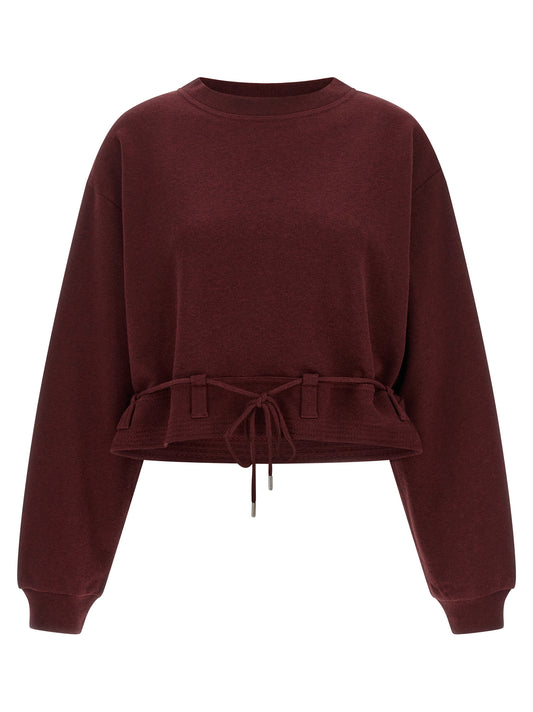 Dries Van Noten Bordeaux Cotton Sweatshirt