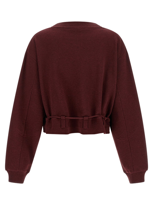 Dries Van Noten Bordeaux Cotton Sweatshirt