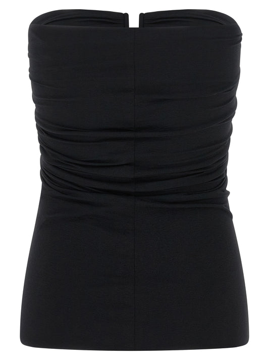 Rick Owens Black Nylon Tank Tops