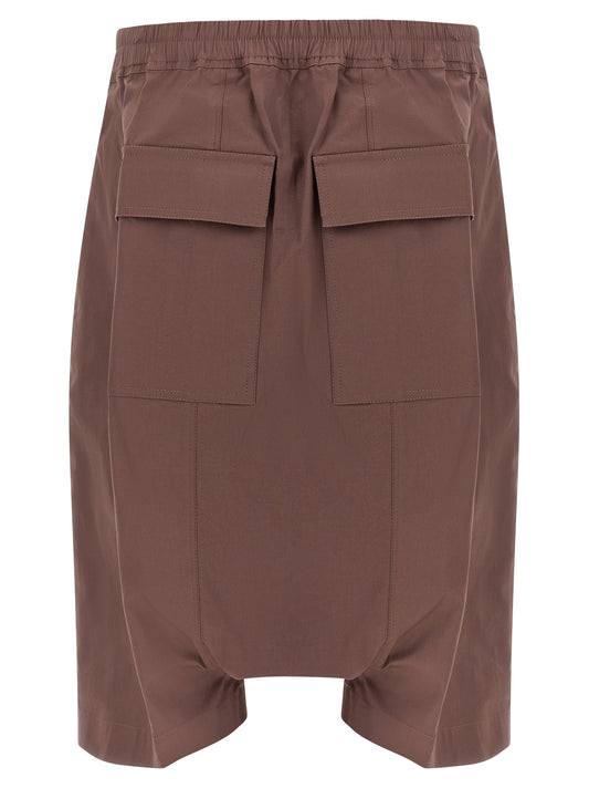 Rick Owens Brown Cotton Bermuda Shorts