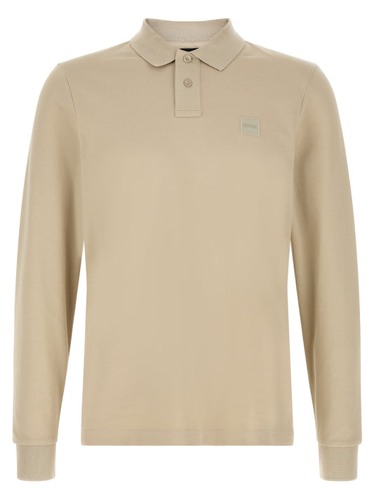 Hugo Boss Beige Cotton Polo Shirt