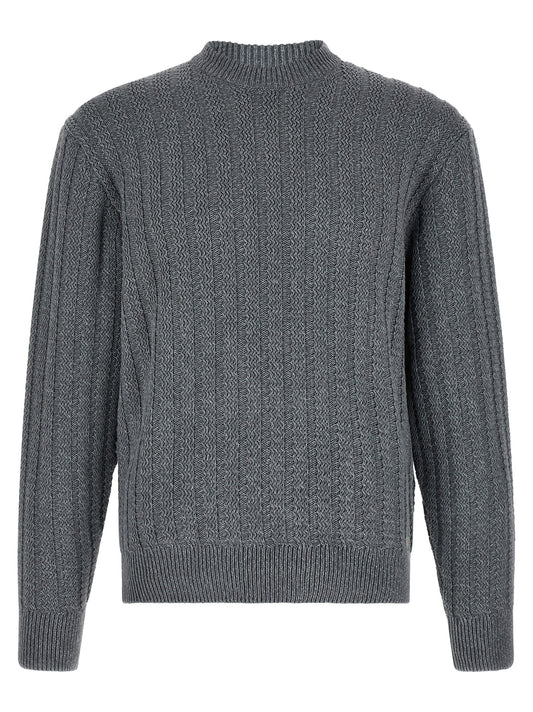 Hugo Boss Gray Cotton Cardigan
