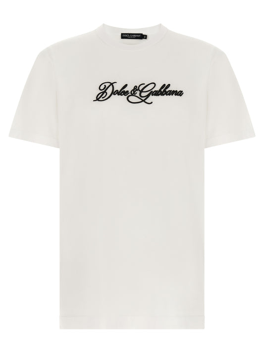 Dolce & Gabbana White Cotton T-Shirt