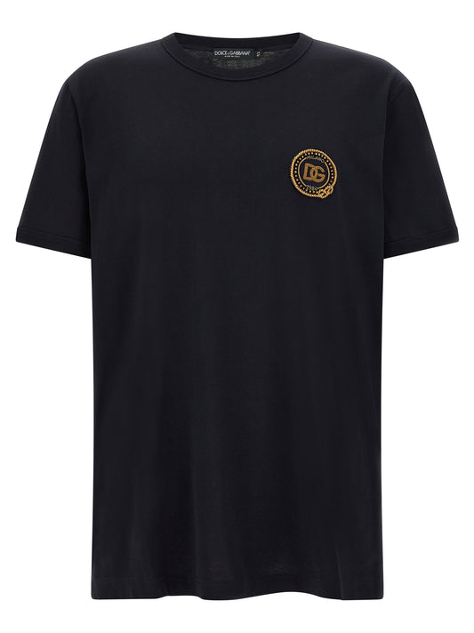 Dolce & Gabbana Blue Cotton T-Shirt
