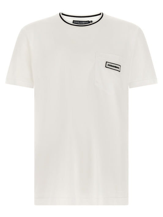 Dolce & Gabbana White Cotton T-Shirt