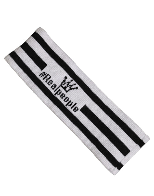 Dolce & Gabbana White Wool Knit #DGmillennials Head Band One Size Hat