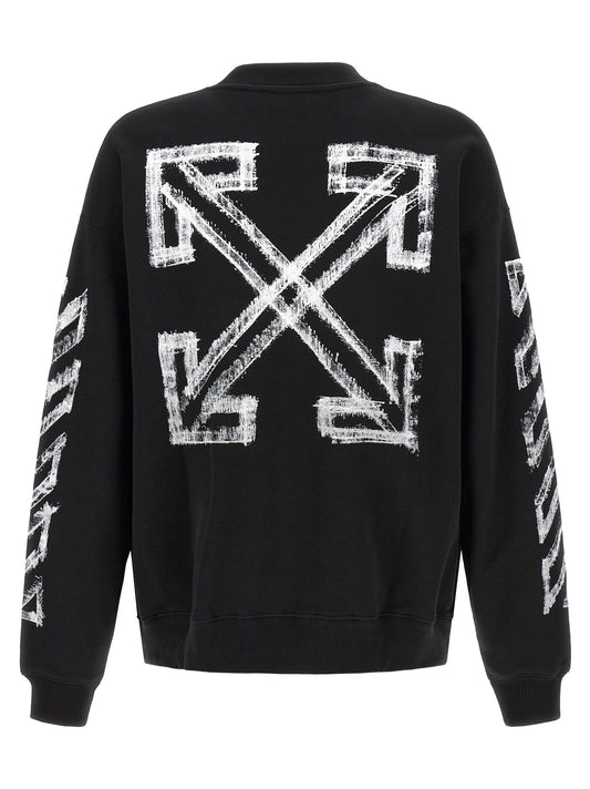 Off-White Black Cotton Sweatshirt