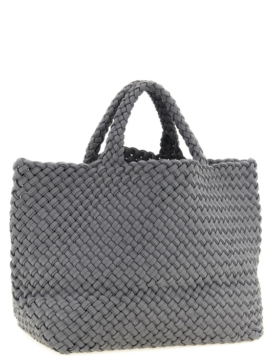 NAGHEDI Gray Nylon Tote Bag