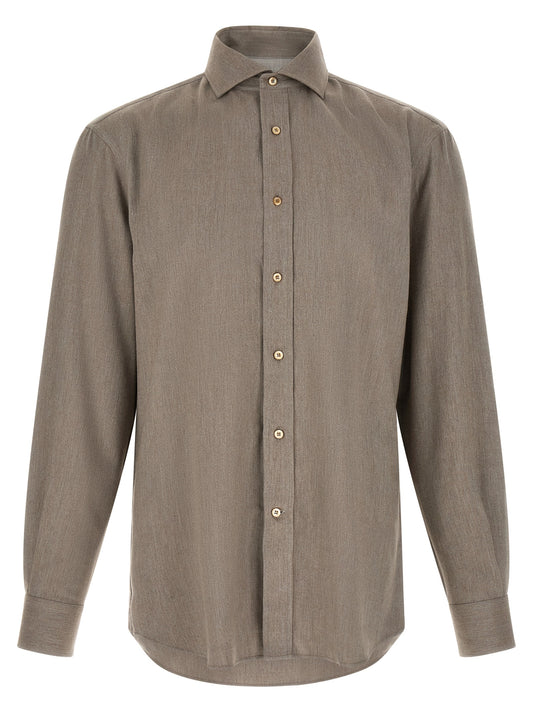 Brunello Cucinelli Gray Cotton Blouse