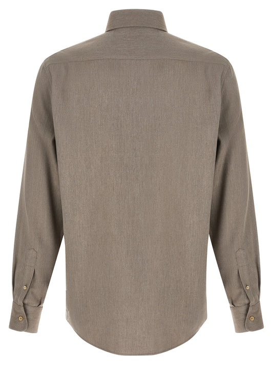 Brunello Cucinelli Gray Cotton Blouse