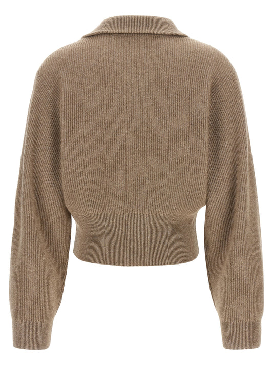 Brunello Cucinelli Brown Cashmere Cardigan