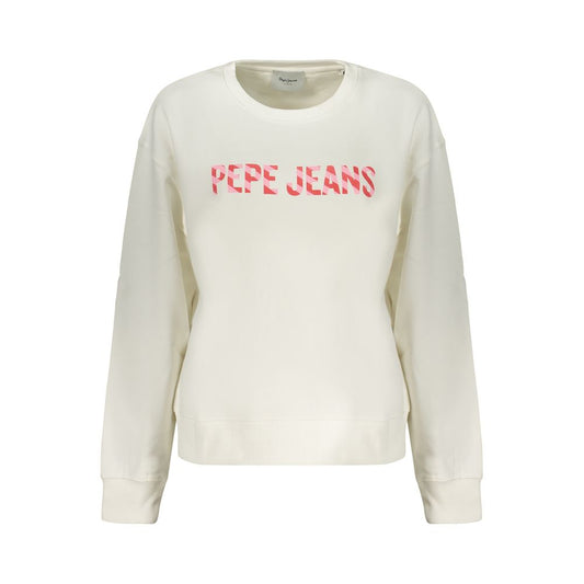 Pepe Jeans White Cotton Women's Sweatshirt