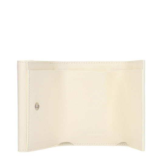 Jil Sander White Leather Wallet