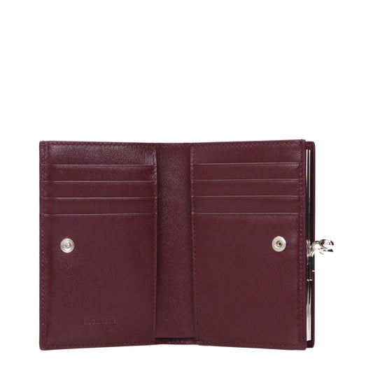 Jil Sander Red Leather Wallet