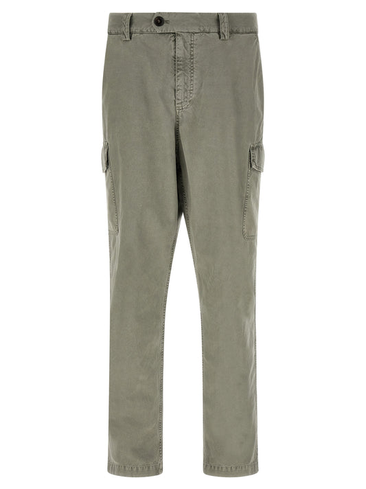 Brunello Cucinelli Bicolor Cotton Cargo Pants