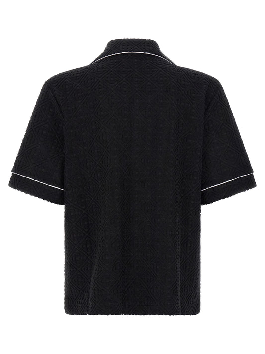 Casablanca Black Cotton Pattern Shirt