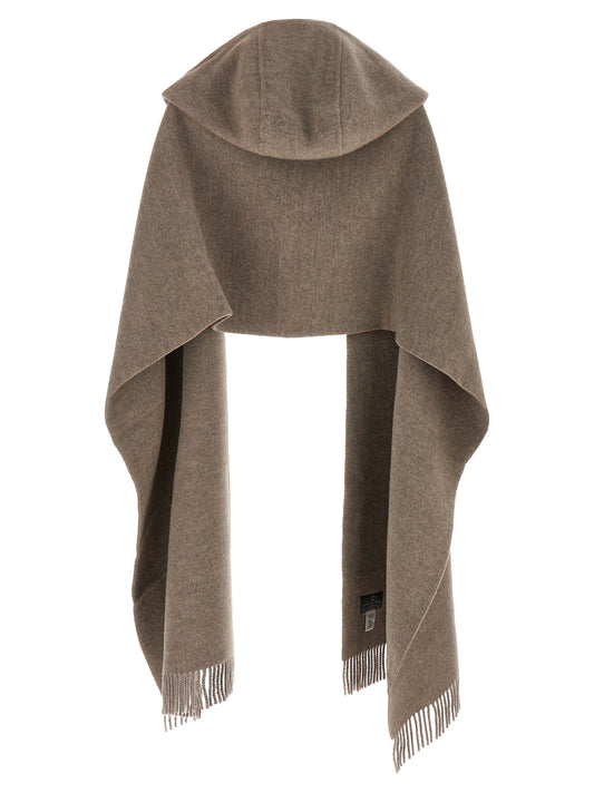 Brunello Cucinelli Brown Wool Scarf