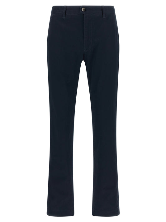 Incotex Blue Cotton Casual Pants