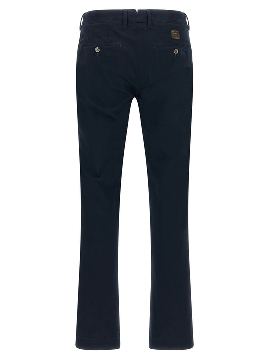 Incotex Blue Cotton Casual Pants