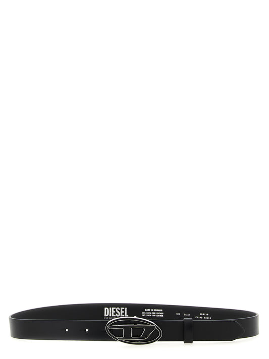 Diesel Black Other Fibres Regular Belt