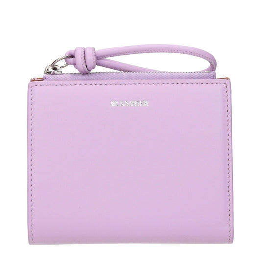 Jil Sander Pink Leather Wallet