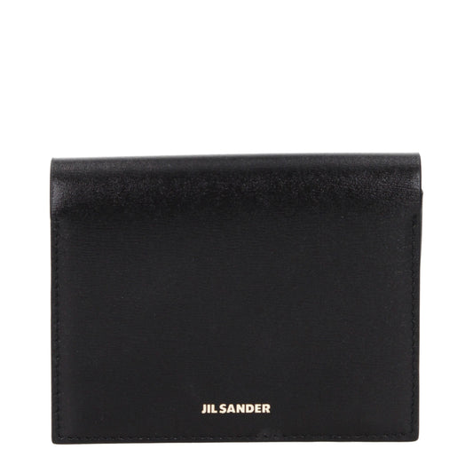 Jil Sander Black Leather Cardholder