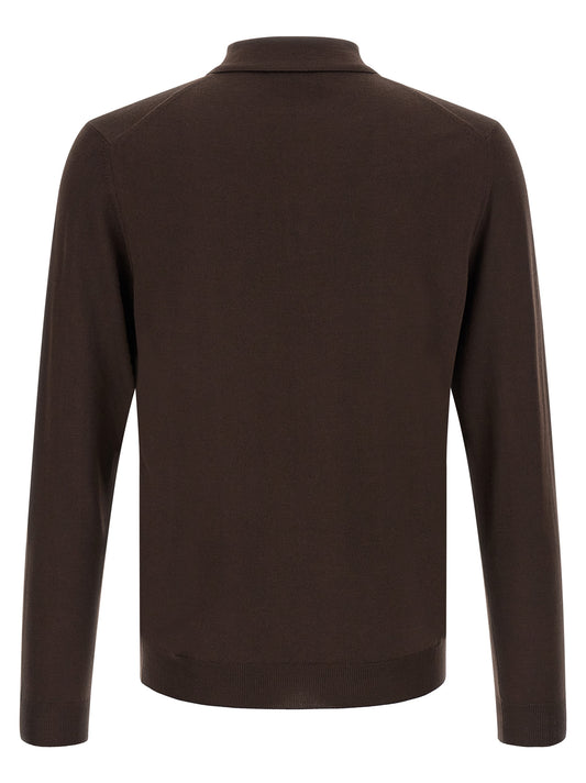 ZANONE Brown Virgin Wool Cardigan