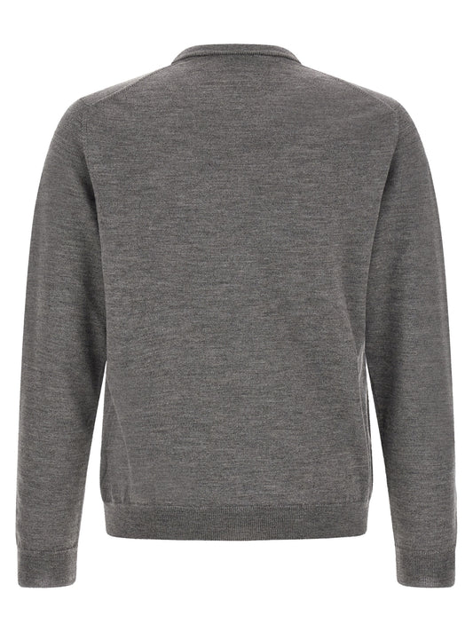 ZANONE Gray Virgin Wool Cardigan