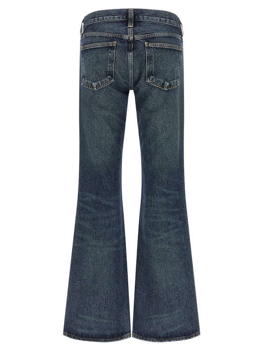Agolde Blue Cotton Bootcut Jeans