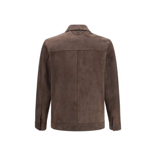 Salvatore Santoro Brown Leather Leather Jacket