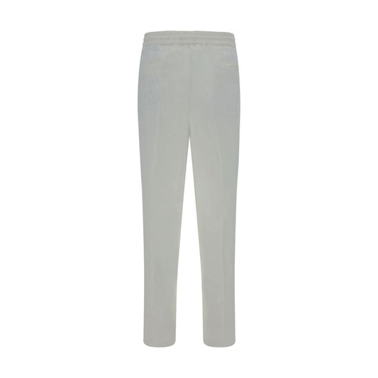 Brunello Cucinelli White Linen Casual Pants