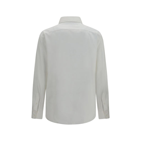 Brunello Cucinelli White Cotton Dress Shirt