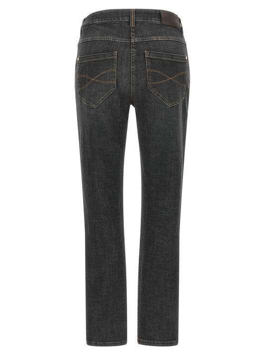 Brunello Cucinelli Gray Cotton Slim Fit Jeans