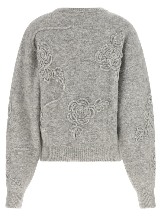 ROTATE BIRGER CHRISTENSEN Gray Wool Cardigan