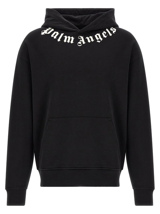 Palm Angels Black Cotton Sweatshirt