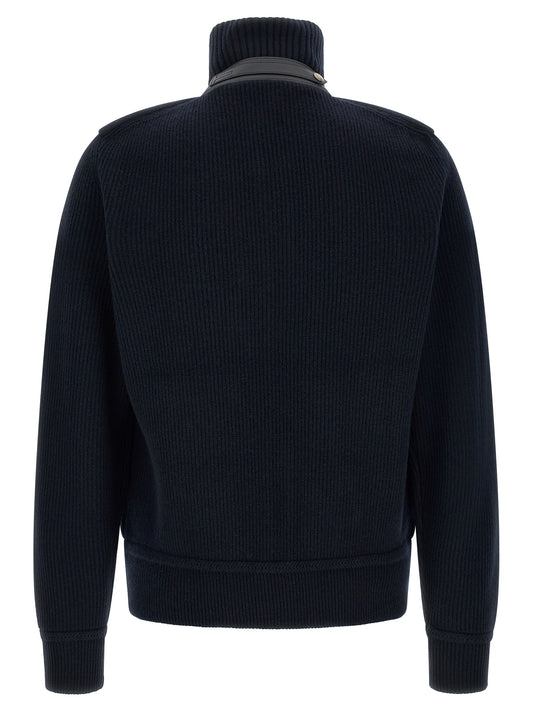 Tom Ford Blue Virgin Wool Full-Length Jacket