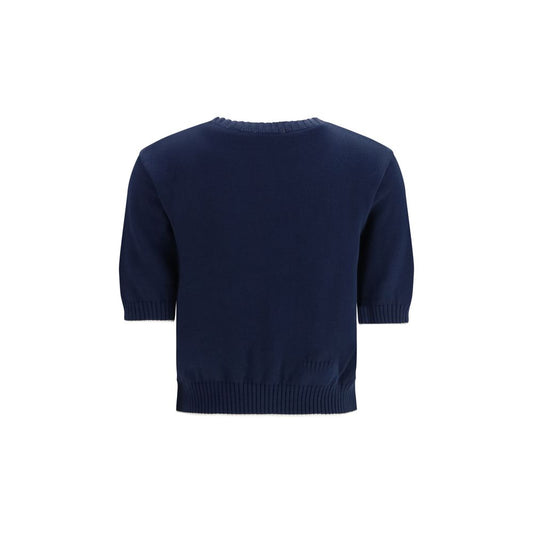 Max Mara Blue Cotton Sweatshirt