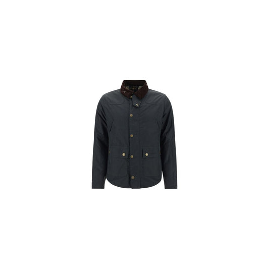 Barbour Black Cotton Full-Length Jacket