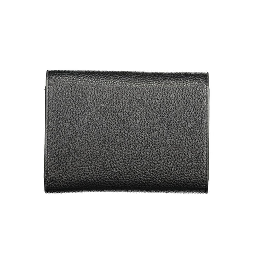 Mario Valentino Black Polyurethane Women's Wallet