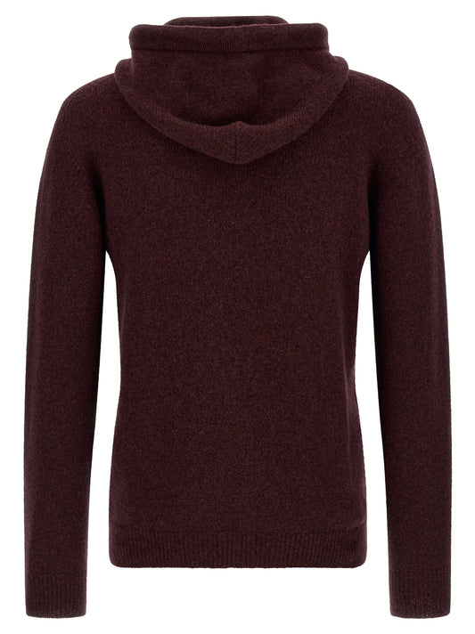 Roberto Collina Bordeaux Wool Cardigan