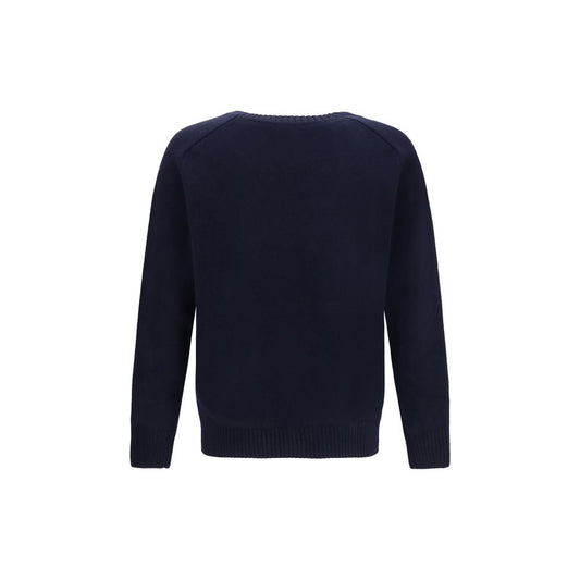Brooksfield Blue Wool Oves Aries Sweatshirt
