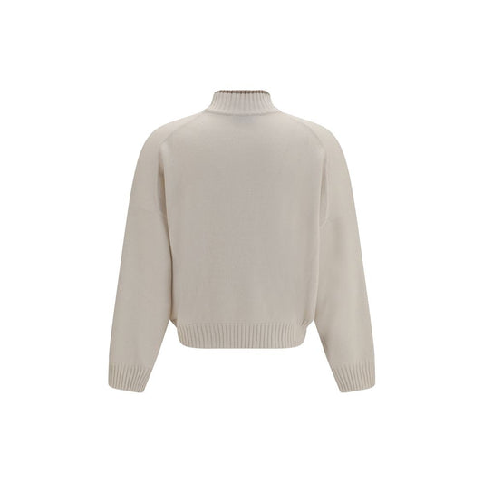 Brunello Cucinelli White Cashmere Sweater