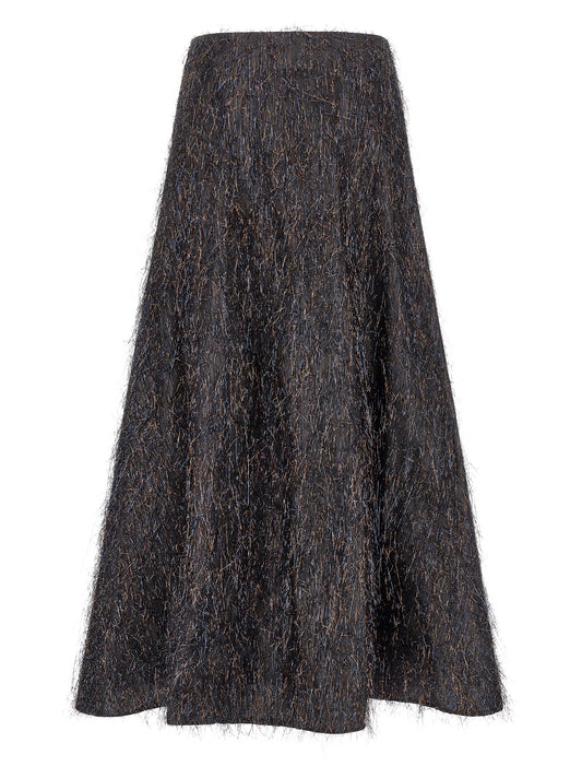 Peserico Blue Viscose Midi Skirt