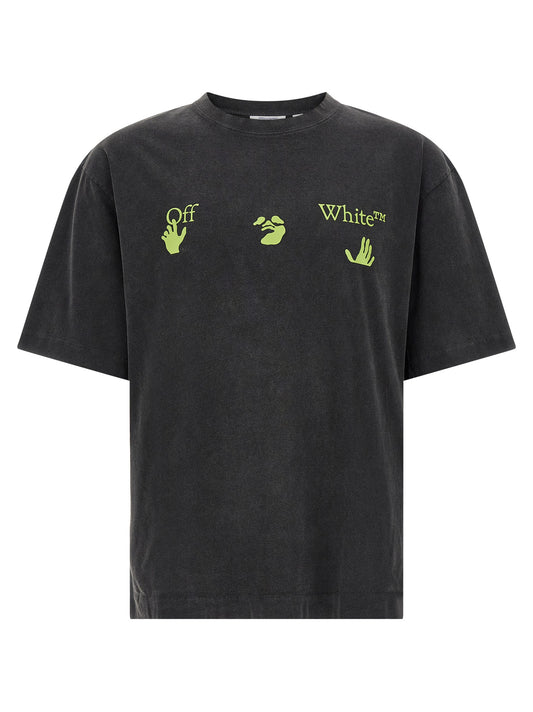 Off-White Black Cotton T-Shirt