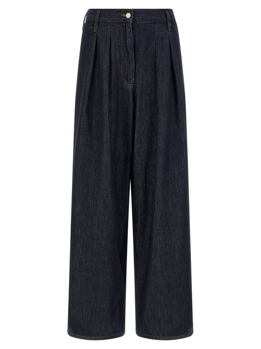 Dries Van Noten Blue Cotton Relaxed Fit Jeans