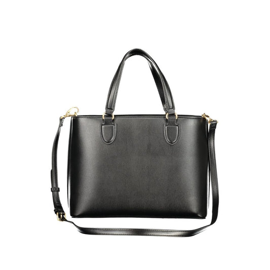 Mario Valentino Black Polyurethane Women's Bag