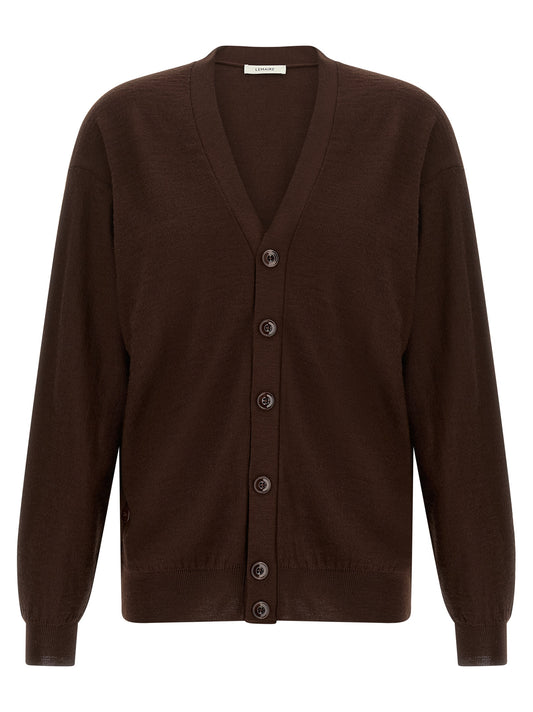 Lemaire Bordeaux Wool Cardigan