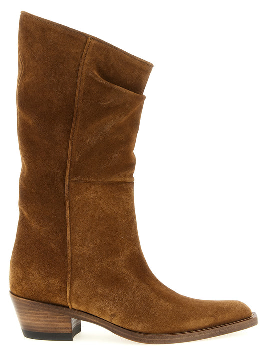 Khaite Brown Calfskin Chelsea Boots